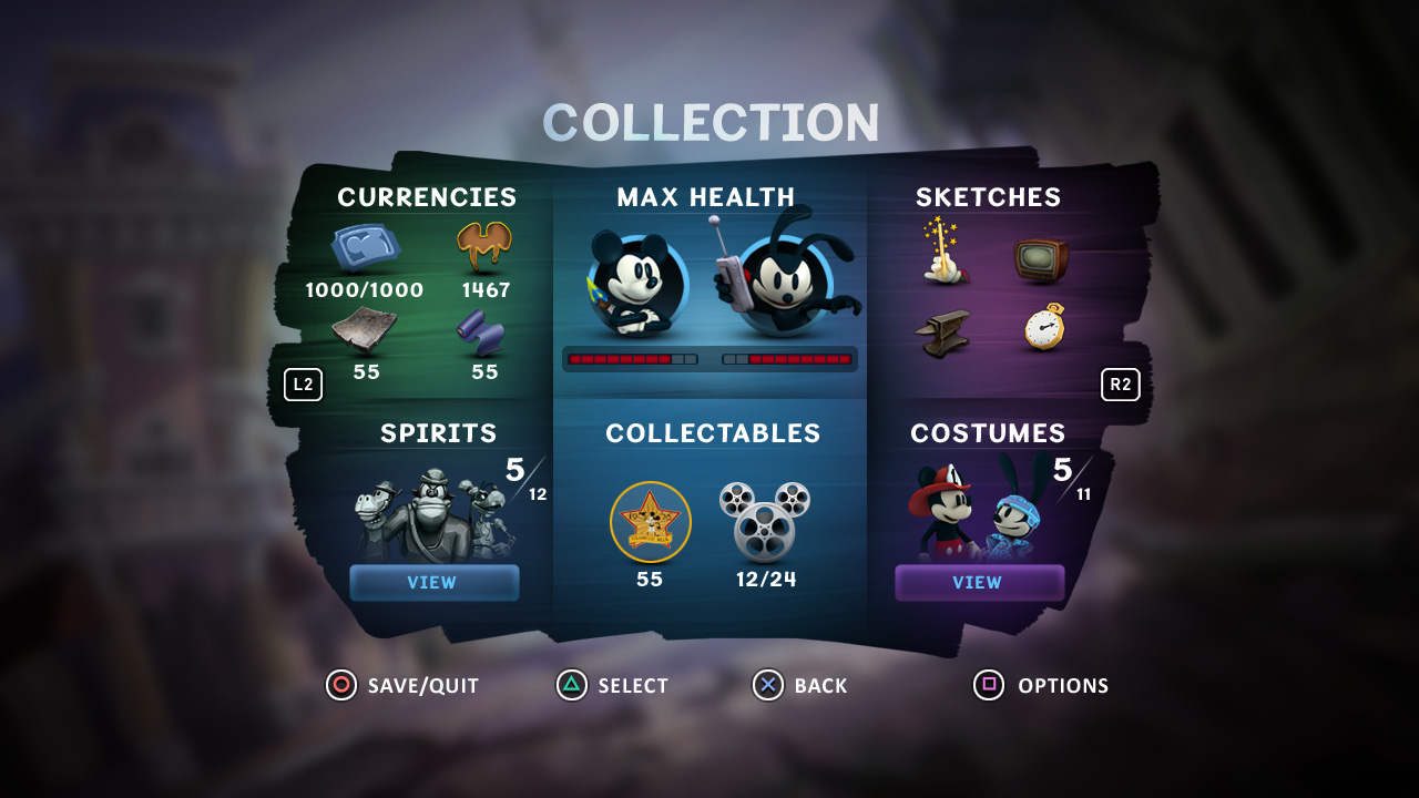 Epic Mickey 2: The Power of Two Game UI