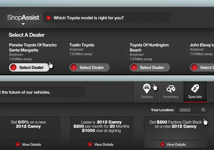 Toyota.com Shop Assist