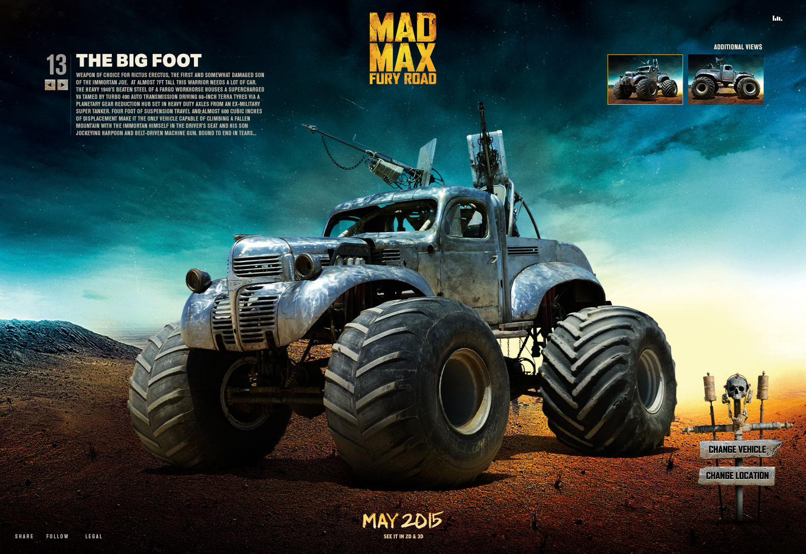 Mad Max: Fury Road - Vehicle Showcase