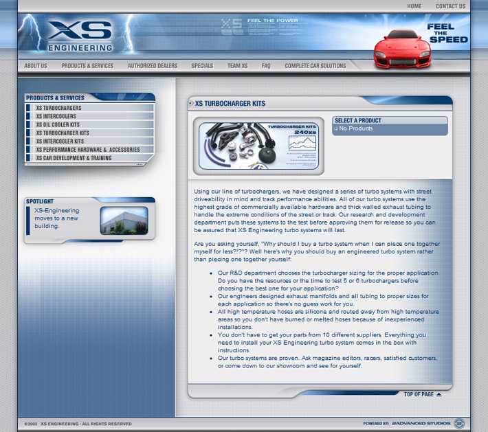 XS Engineering Website